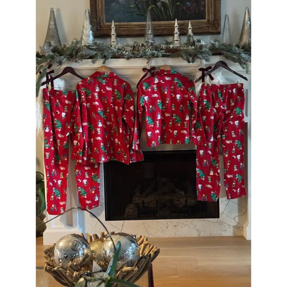 Old Navy Family Christmas Pajamas 1 XS, 1 XL Matching Flannel Pets Print 2 Pair - Picture 2 of 8